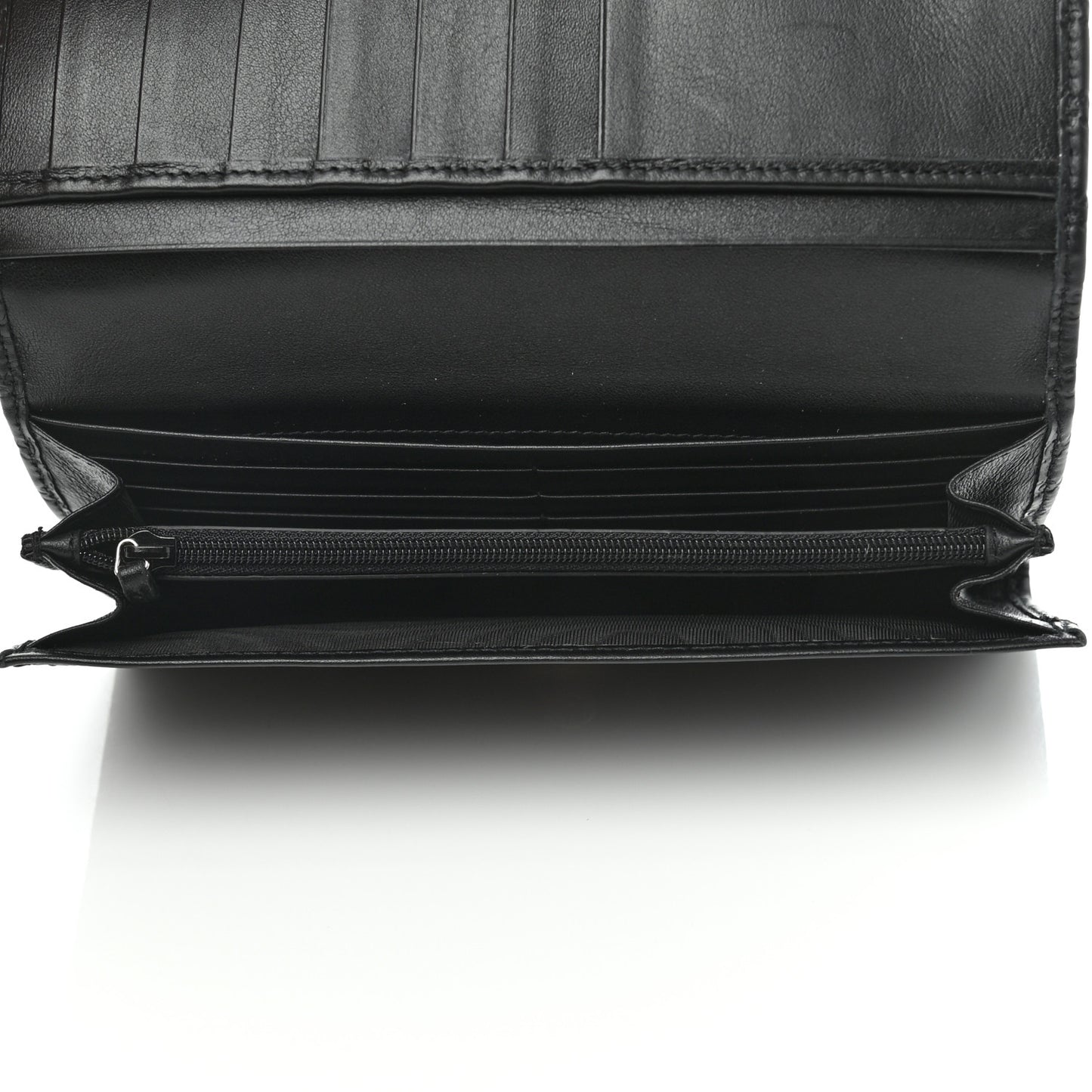 Soft Microguccissima Continental Wallet Black