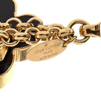 Louis Vuitton Metal Enamel Fleur De Monogram Bag Charm Dore 3 of 6