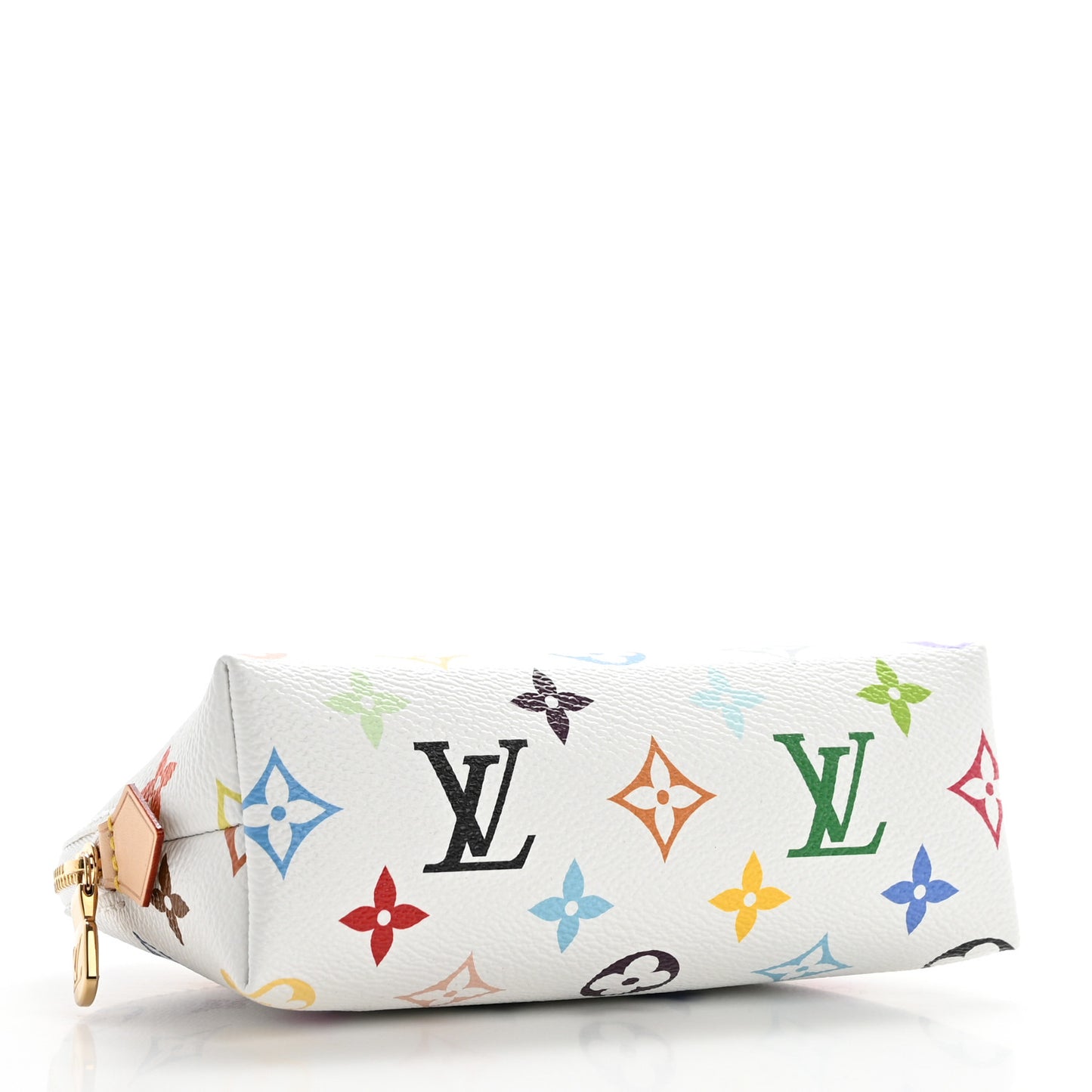 LV x TM Monogram Multicolor Cosmetic Pouch PM White