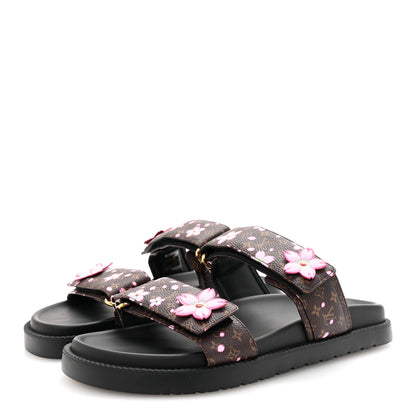 Louis Vuitton LV X TM Monogram LV Sunset Flat Comfort Mule 40 Sakura Brown 4 of 10