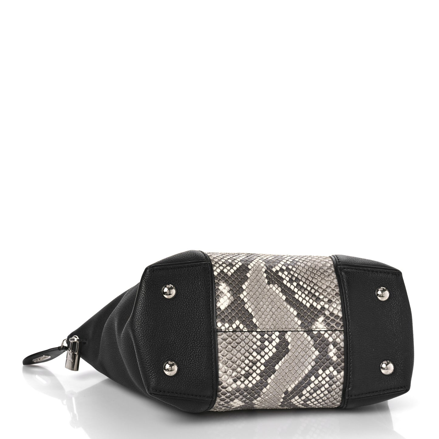 Snakeskin Taurillon Soft Lockit PM Black