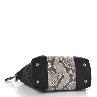 Louis Vuitton Snakeskin Taurillon Soft Lockit PM Black 4 of 8