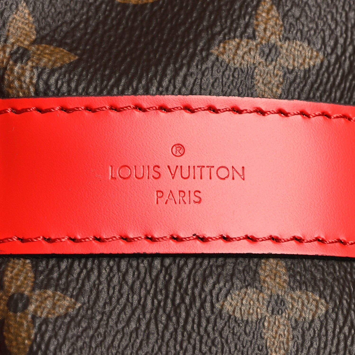 Louis Vuitton Calfskin Monogram Keepall Bandouliere 50 Coquelicot 5 of 10