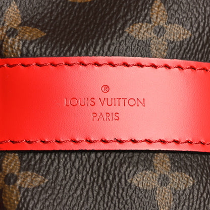 Louis Vuitton Calfskin Monogram Keepall Bandouliere 50 Coquelicot 5 of 10