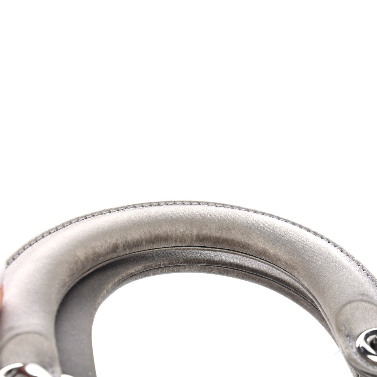 Christian Dior Satin Crystal Cannage Mini Lady Dior Gray 5 of 5