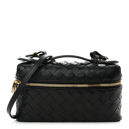 Bottega Veneta Calfskin Intrecciato Bang Bang Vanity Case Black 1 of 11