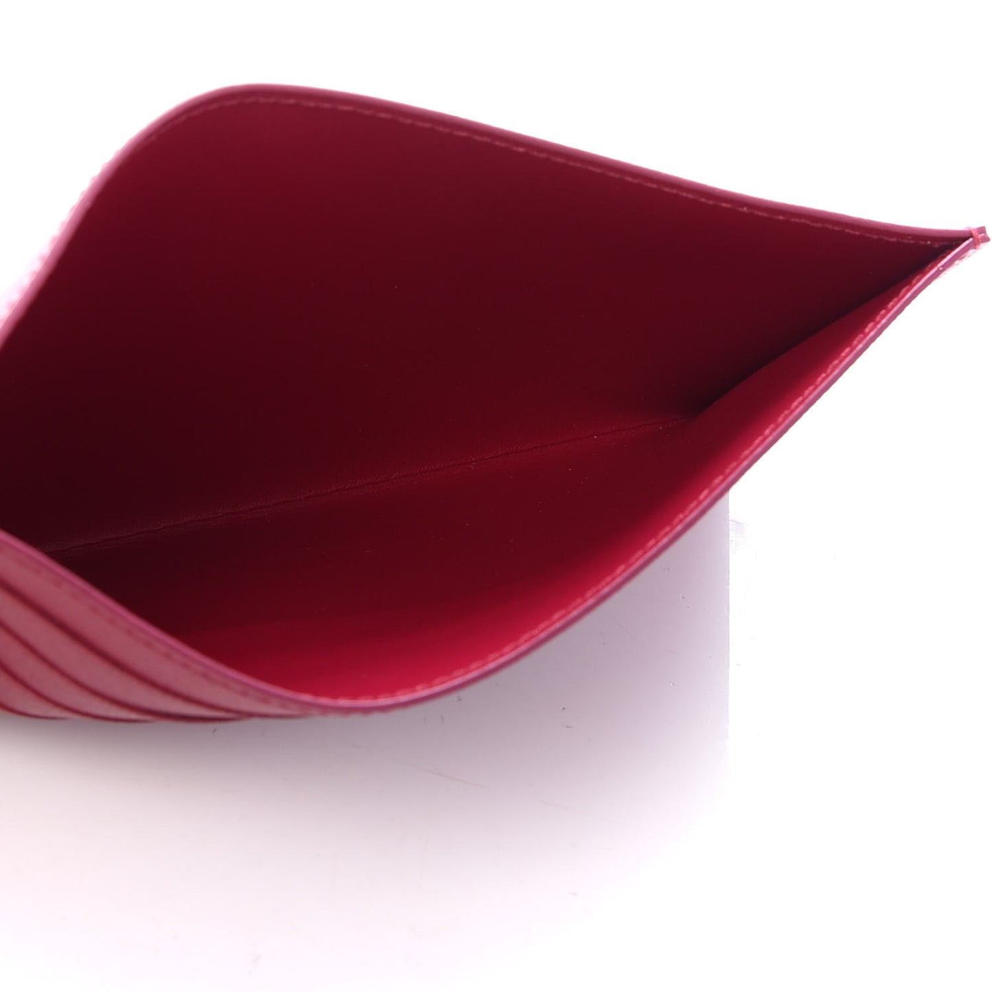 Calfskin Felicie Card Holder Insert Fuchsia