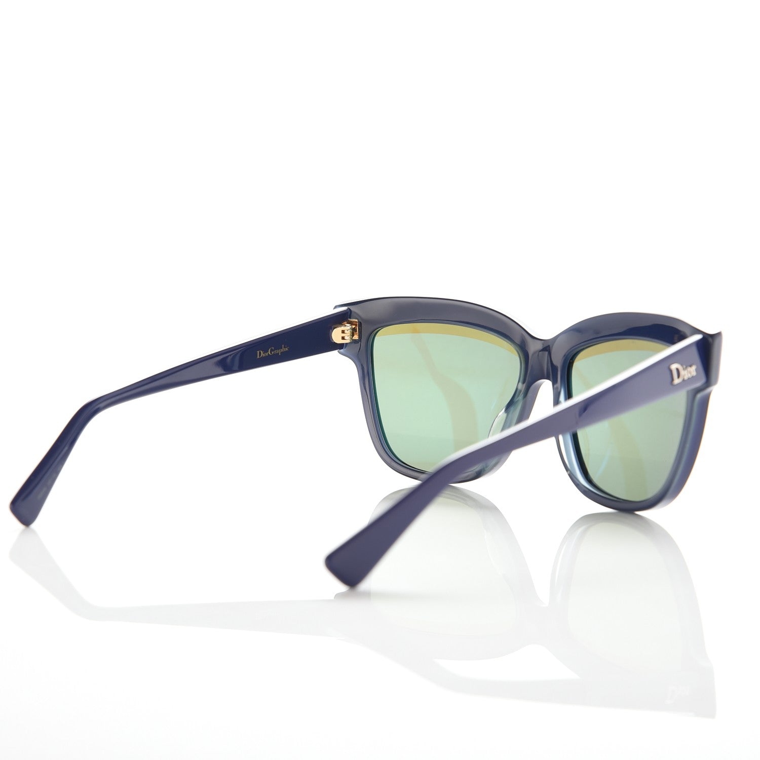 Christian Dior Graphic Sunglasses Black Blue 4 of 8