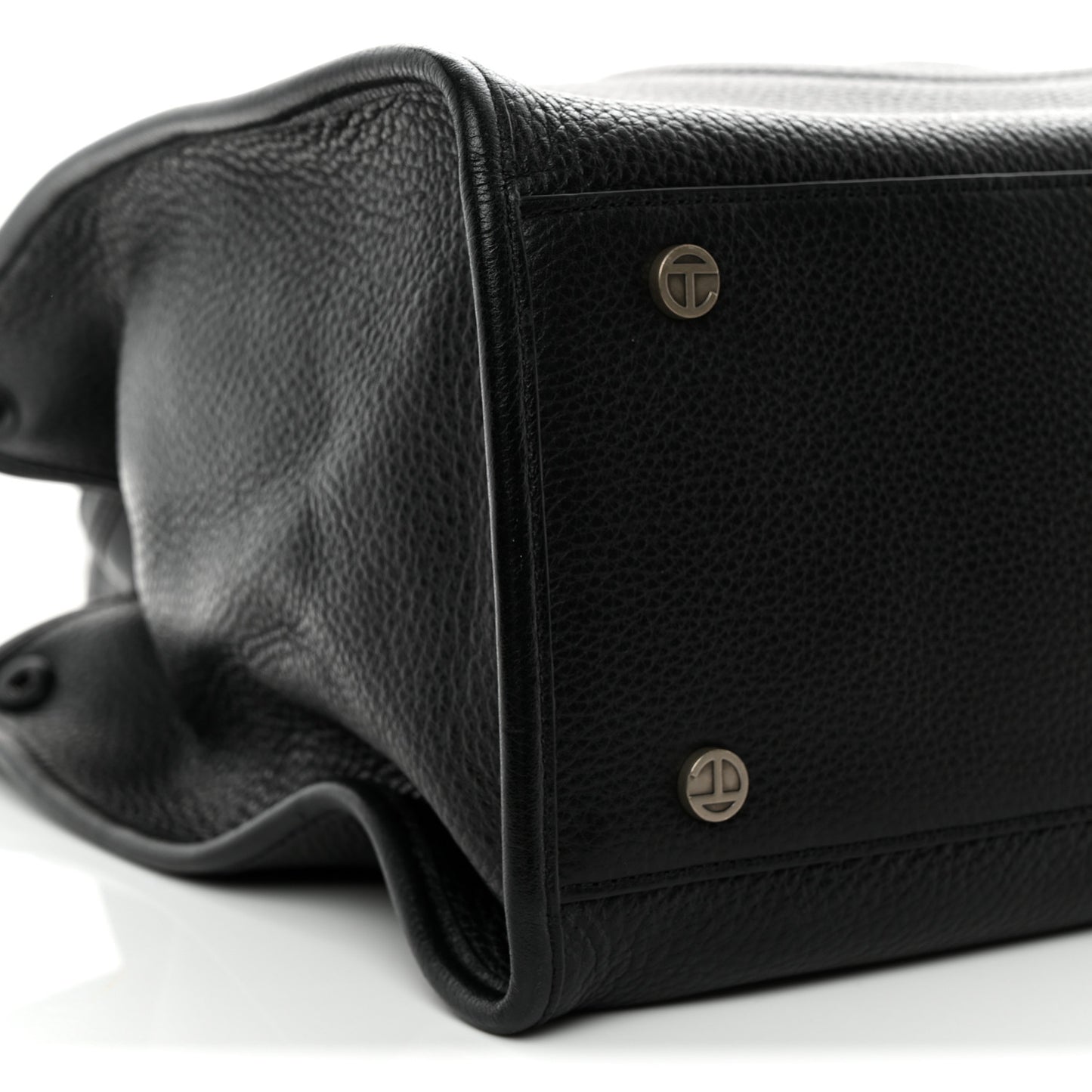 Pebbled Calfskin Medium Carry Bag Black