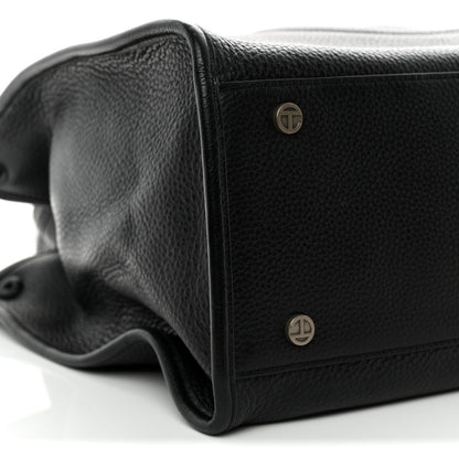 Telfar Pebbled Calfskin Medium Carry Bag Black 9 of 11