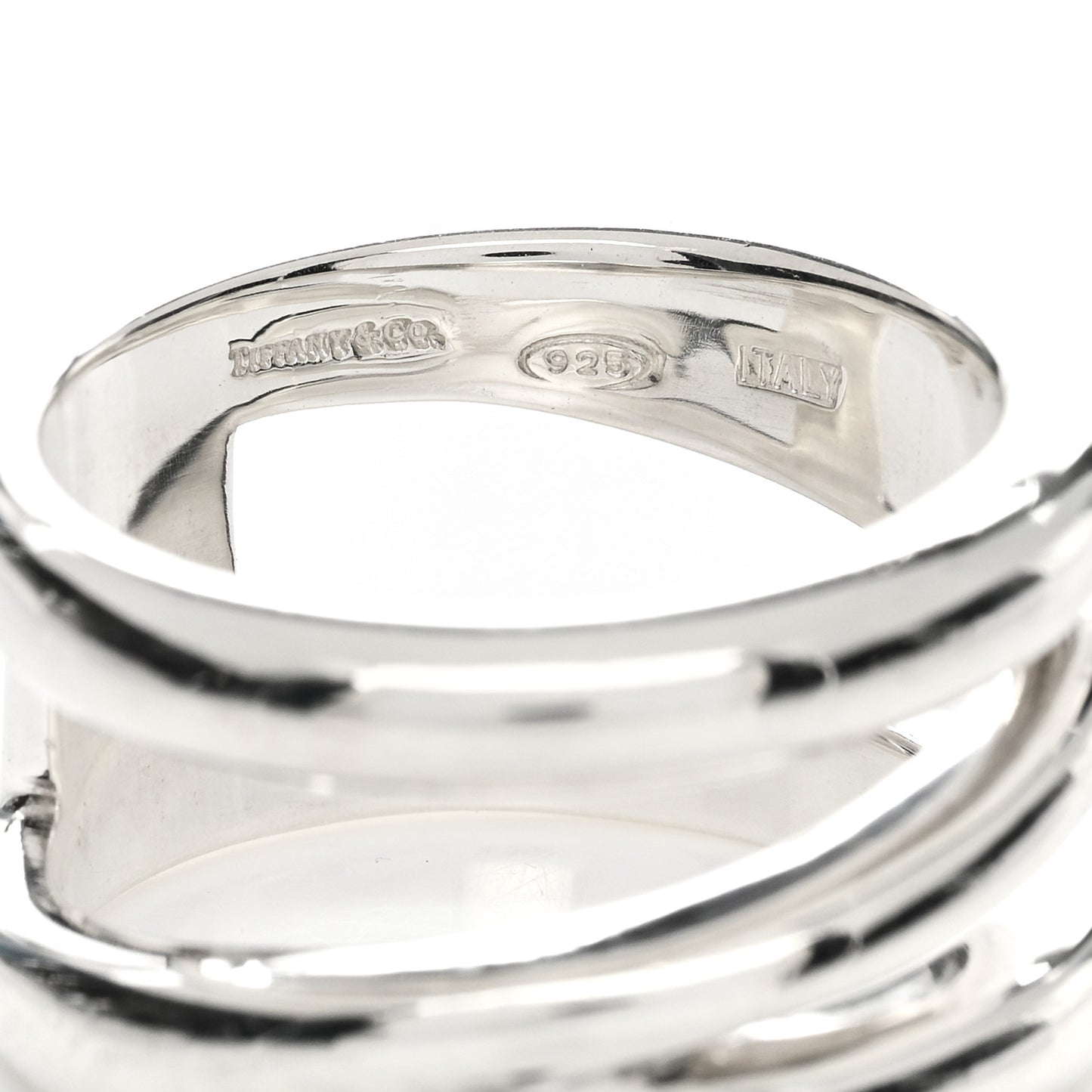 Sterling Silver Zig Zag Ring 53 6.5