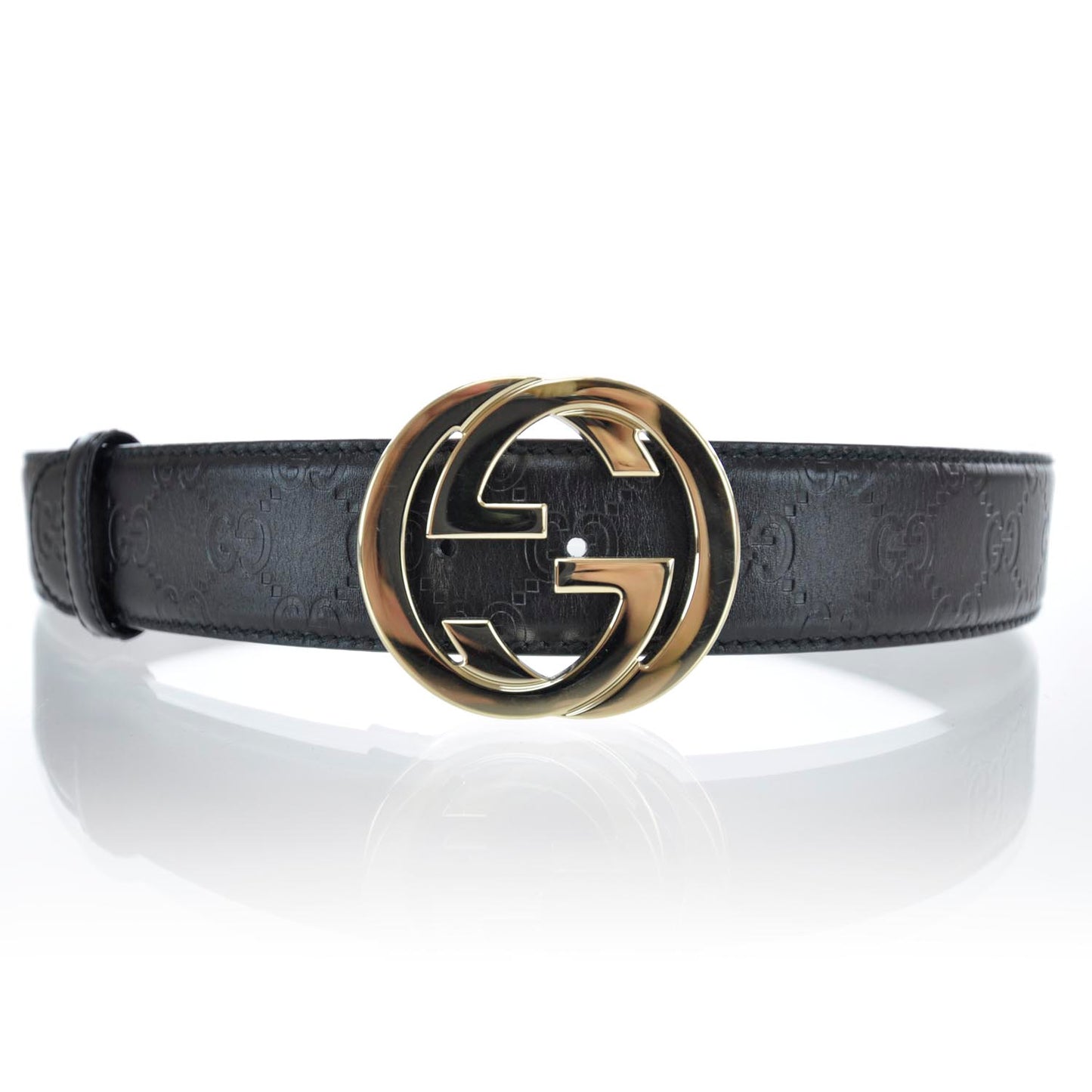 Guccissima GG Belt Black 85 34