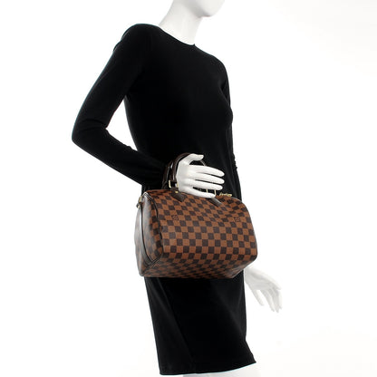 Louis Vuitton Damier Ebene Speedy Bandouliere 25 3 of 15