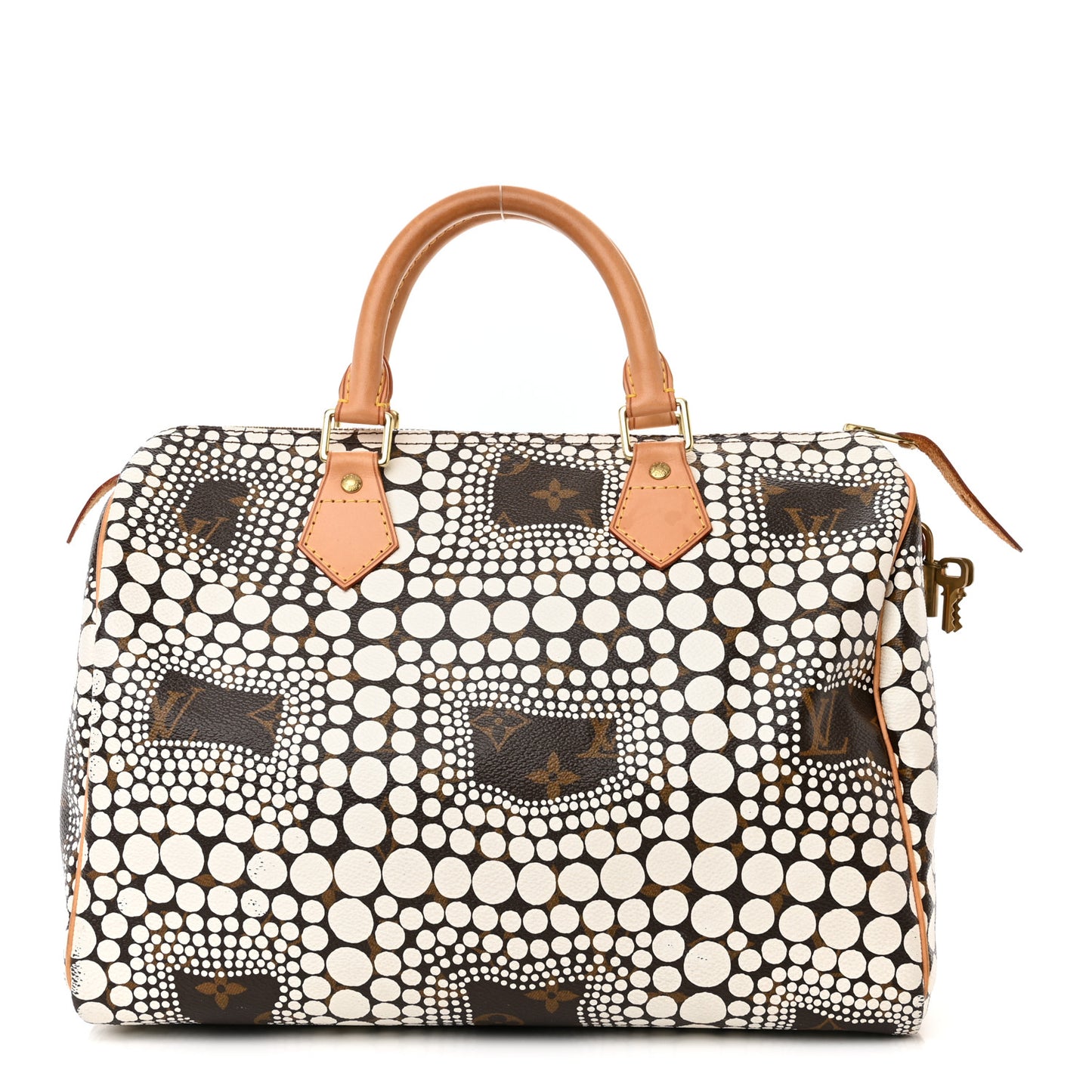 Monogram Kusama Town Speedy 30 White