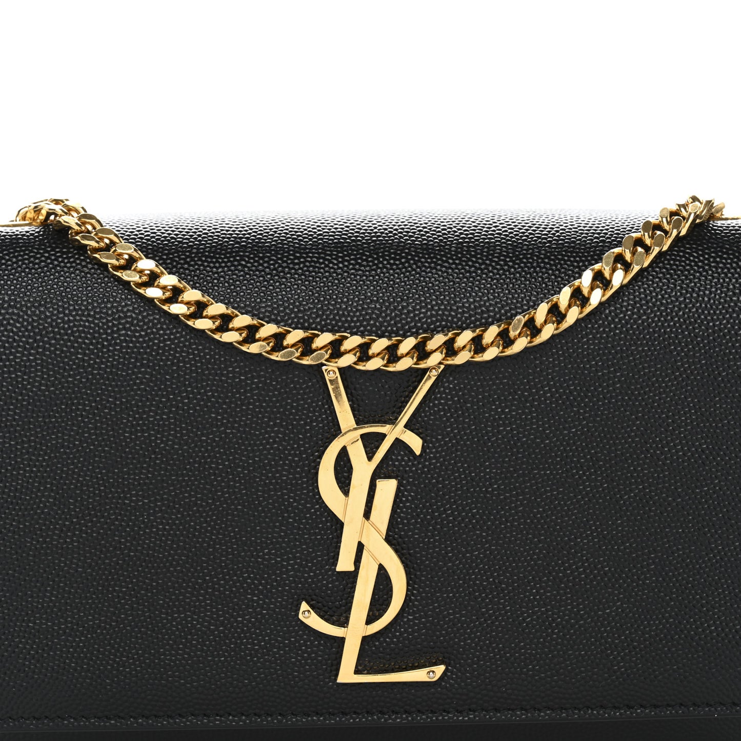 Grain De Poudre Small Classic Monogram Kate Satchel Black