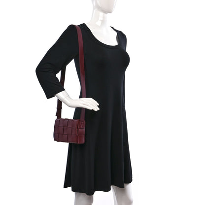 Bottega Veneta Lambskin Maxi Intrecciato Small Cassette Crossbody Bag Barolo 2 of 10