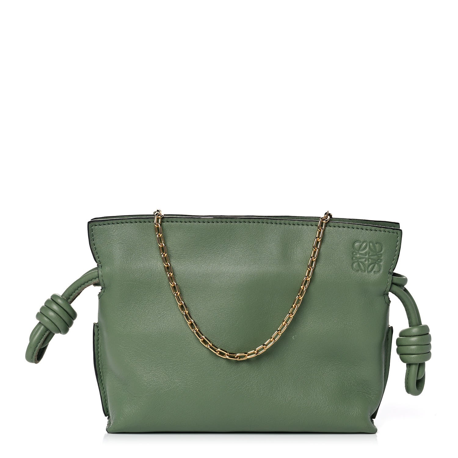 Loewe Calfskin Nano Flamenco Knot Clutch Rosemary 1 of 9