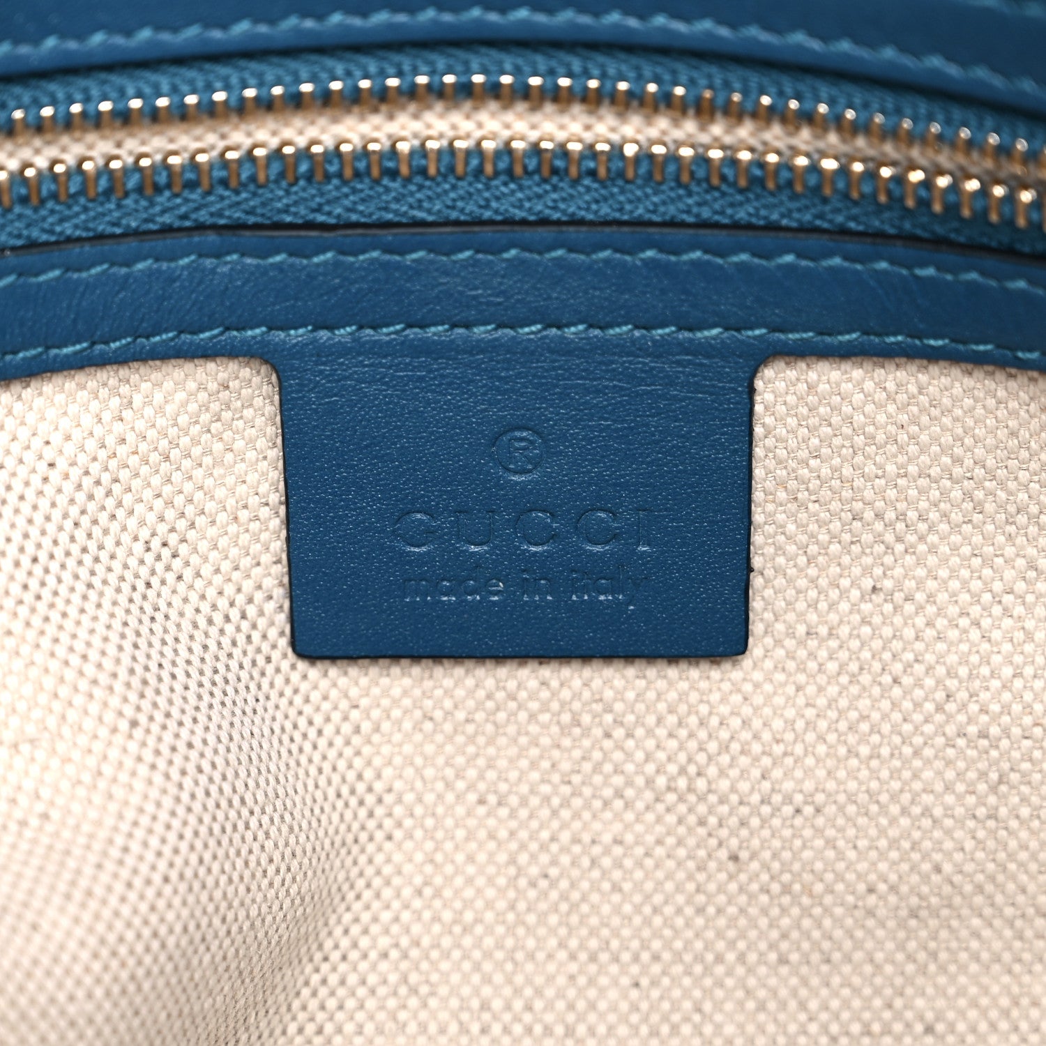 Gucci Monogram Small Boston Beige Deep Cobalt 6 of 9