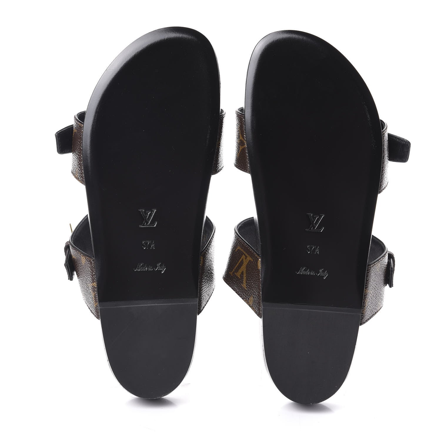 Louis Vuitton Monogram Bom Dia Mule Sandals 37.5 Black 7 of 7