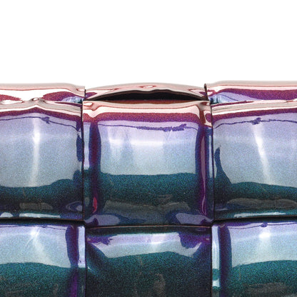 Bottega Veneta Glossy Nail Polish Nappa Maxi Intreccio Padded Cassette Crossbody Bag Holographic 7 of 9