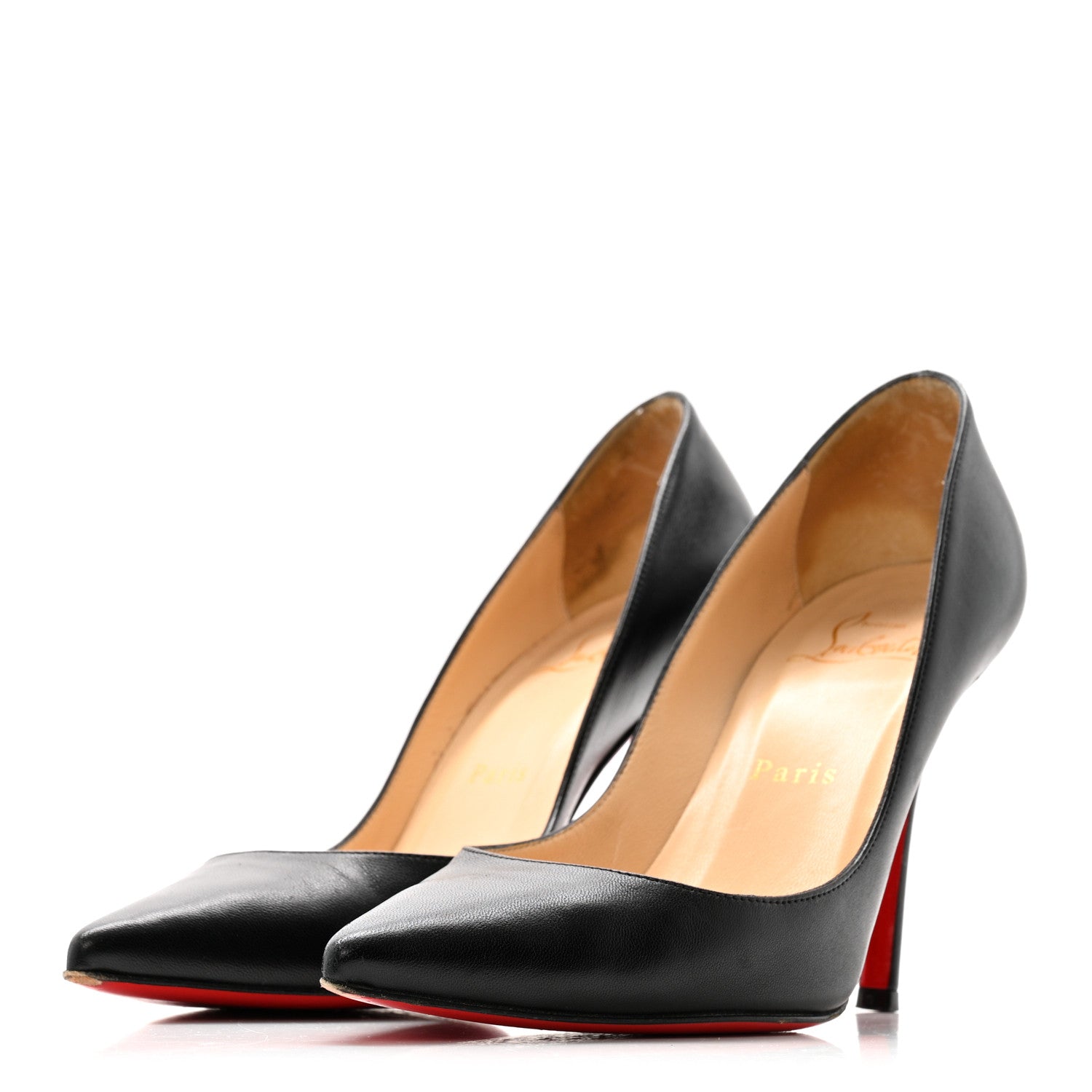 Christian Louboutin Nappa Apostrophy 100 Pumps 36.5 Black 4 of 12