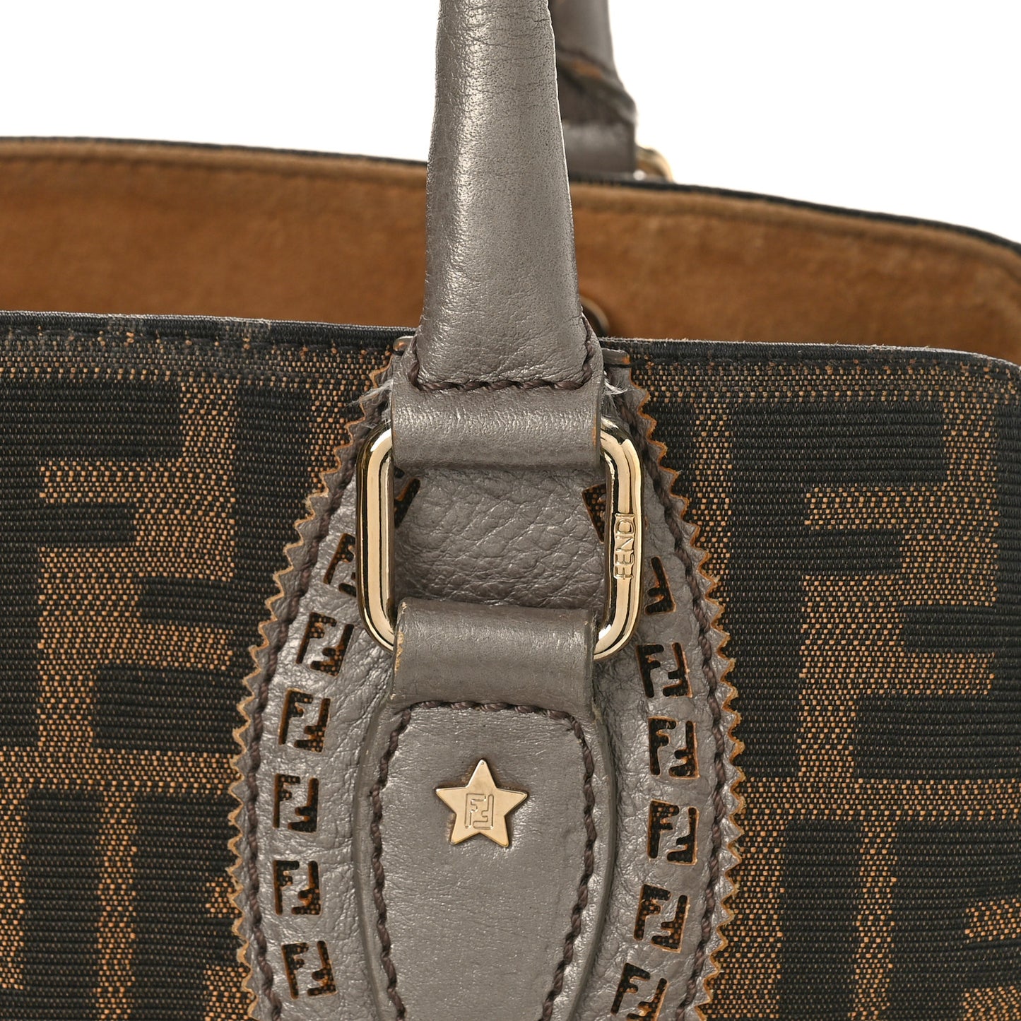 Zucca Studded Bag De Jour Tobacco