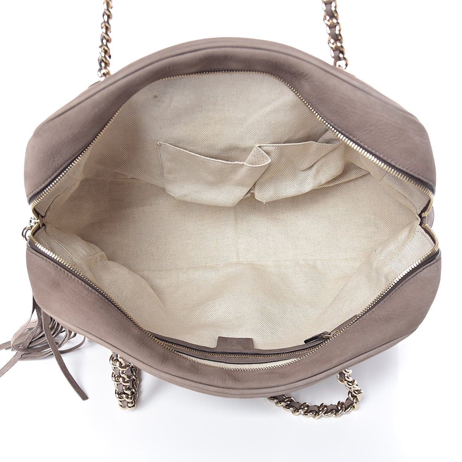 Gucci Vitello Range Medium Soho Bowler Grey Field 5 of 14