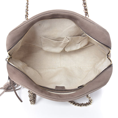 Gucci Vitello Range Medium Soho Bowler Grey Field 5 of 14