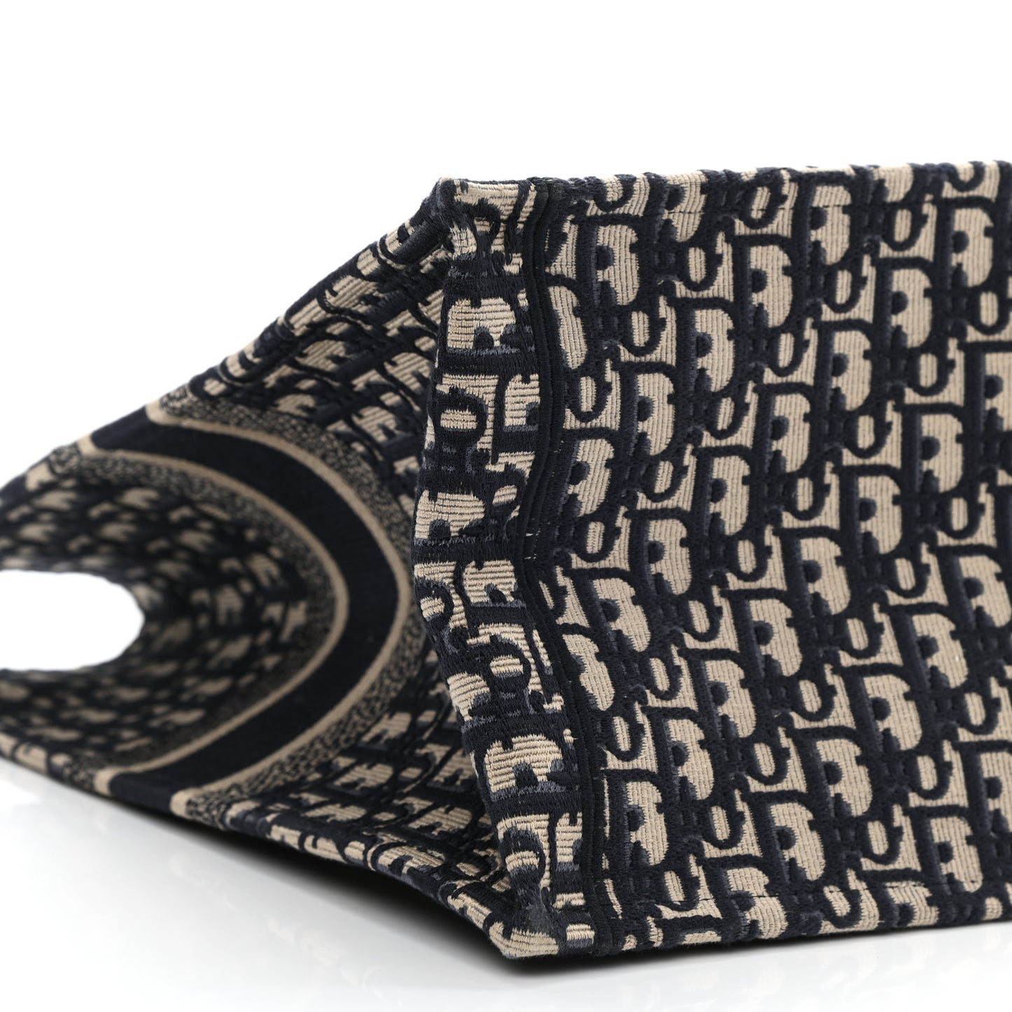 Oblique Book Tote Blue Multicolor