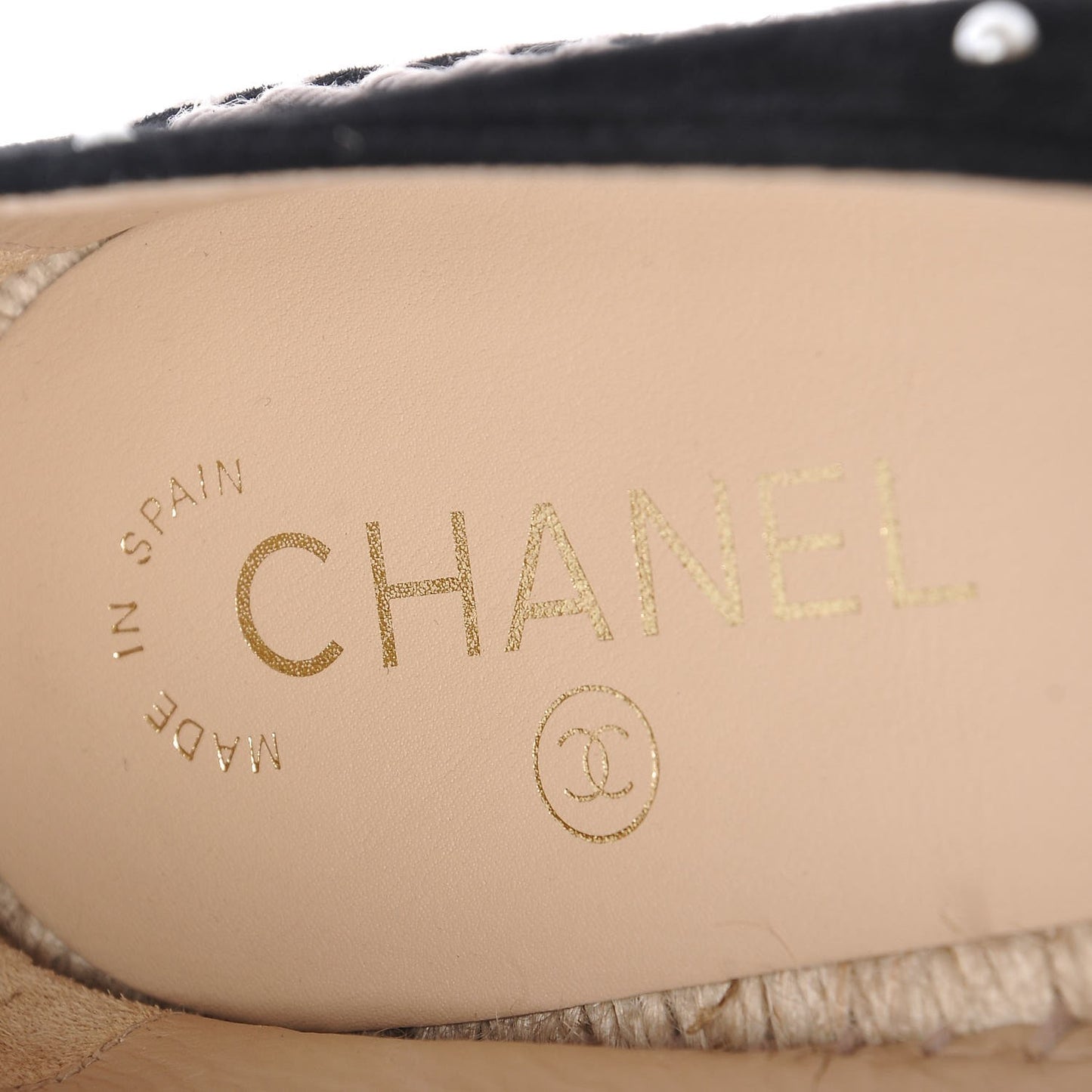 Suede Pearl CC Espadrilles 41 Black