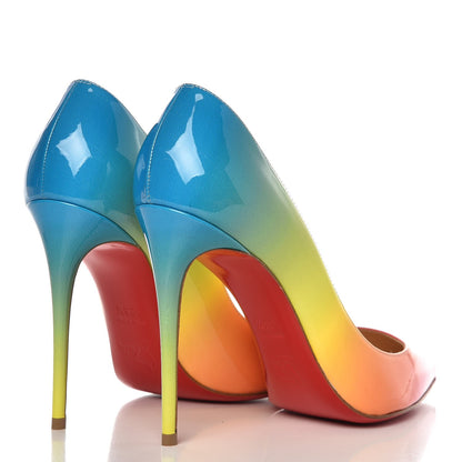 Christian Louboutin Patent Sunrise Pigalle Follies 100 Pumps 38.5 Multicolor 4 of 8