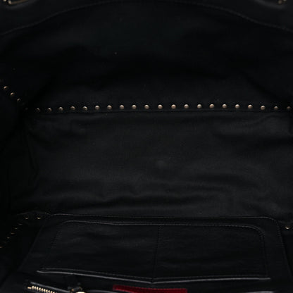 Valentino Garavani Vitello Medium Rockstud Tote Black 5 of 14