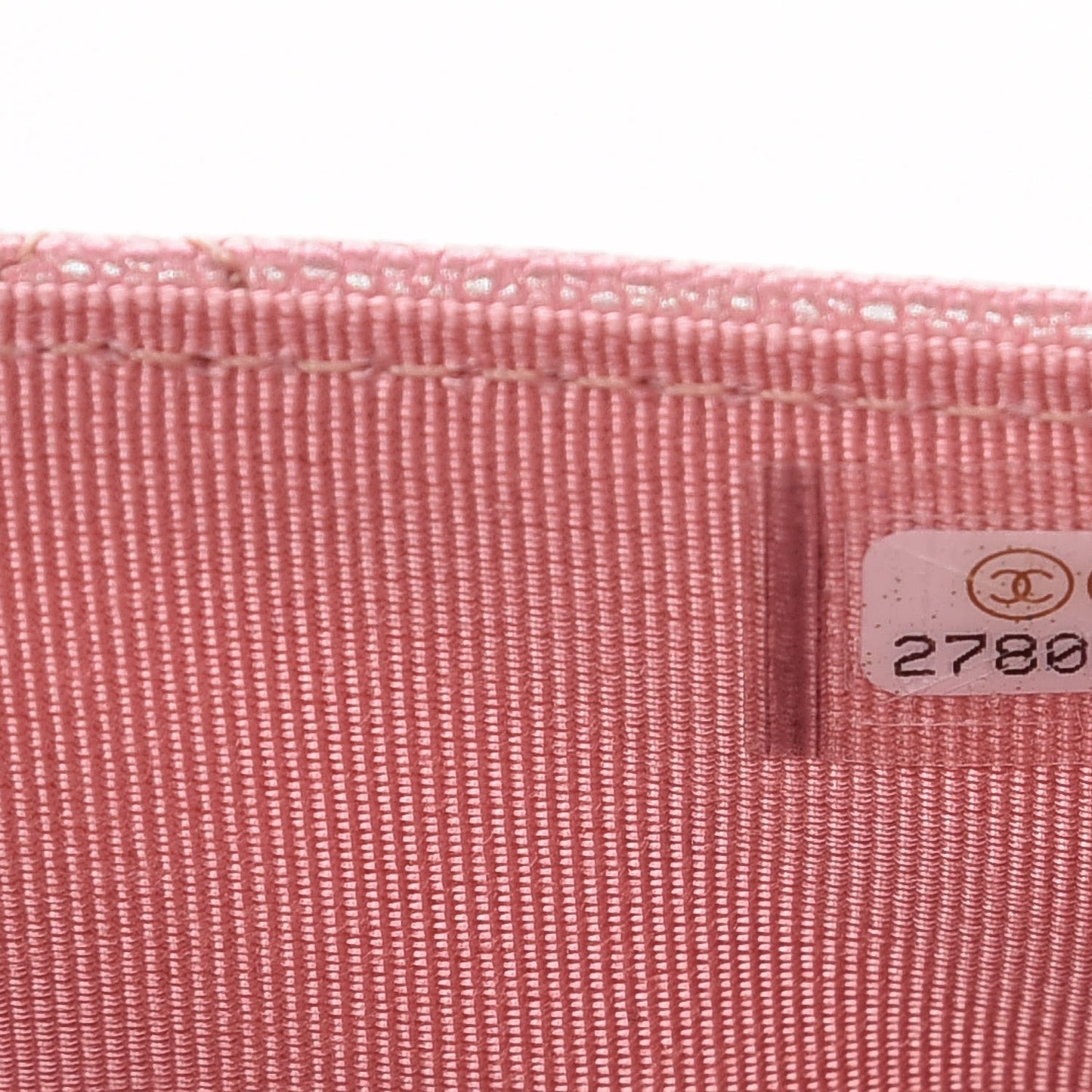 Iridescent Caviar Quilted Wallet on Chain WOC Rose Pink