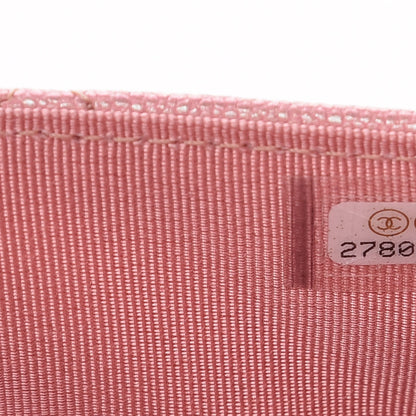Chanel Iridescent Caviar Quilted Wallet on Chain WOC Rose Pink 10 of 11