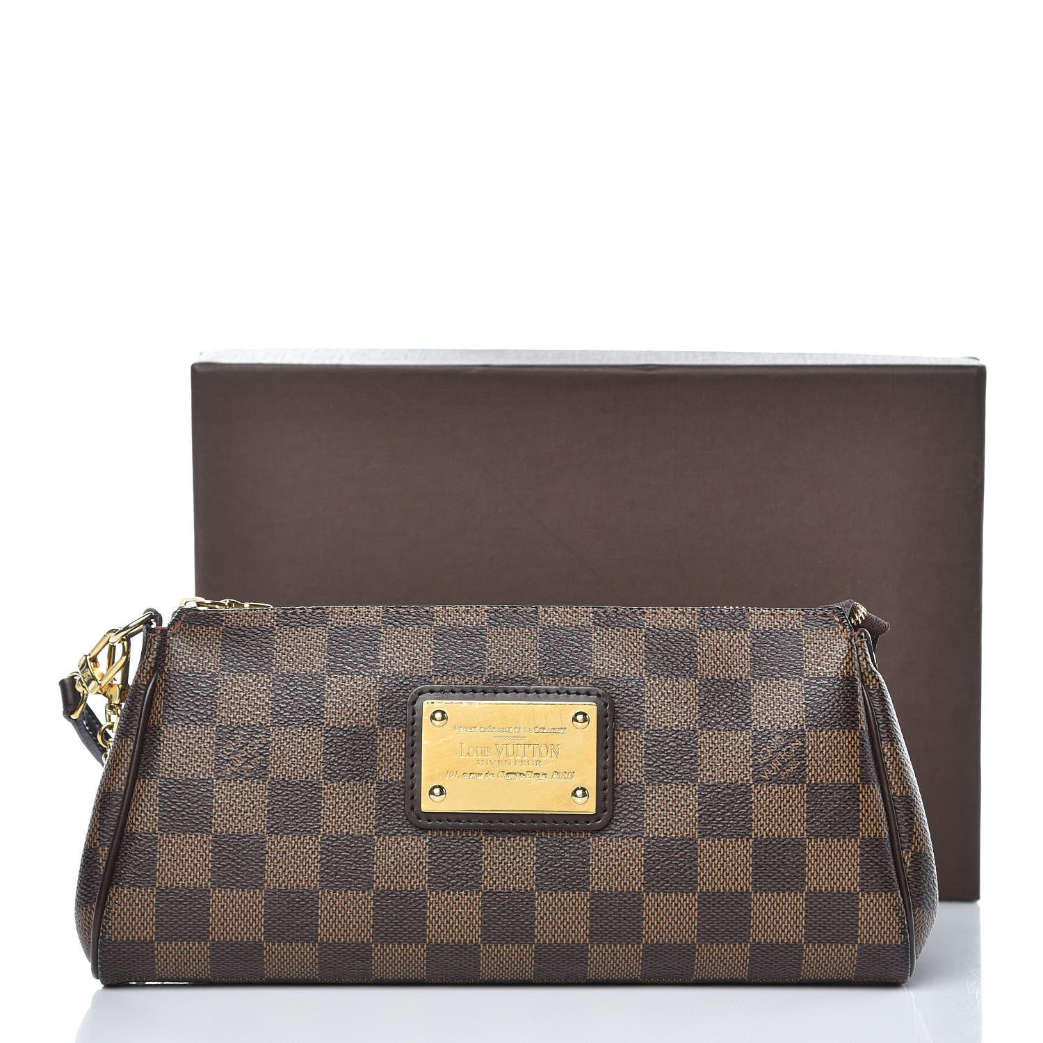 Louis Vuitton Damier Ebene Eva Clutch 12 of 12