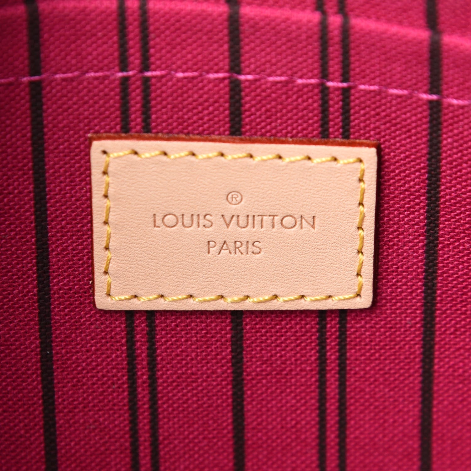 Louis Vuitton Monogram Neverfull MM GM Pochette Pivoine 6 of 6