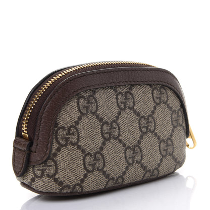 Gucci GG Supreme Monogram Web Ophidia Dome Key Pouch Beige New Acero 2 of 4
