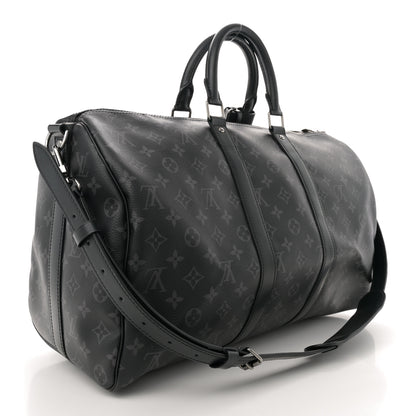 Louis Vuitton Monogram Eclipse Keepall Bandouliere 45 3 of 11