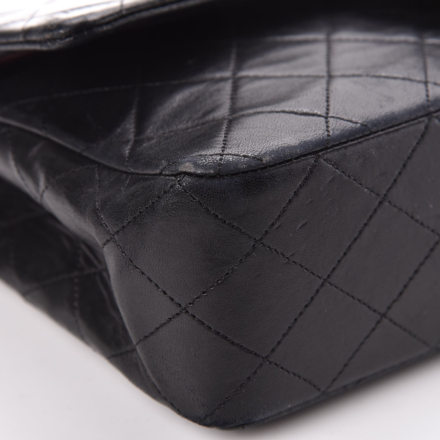 Chanel Lambskin Quilted Medium Double Flap Black 10 of 19