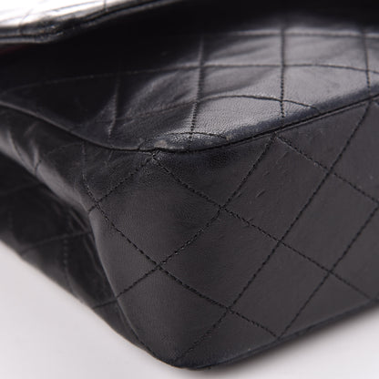 Chanel Lambskin Quilted Medium Double Flap Black 10 of 19
