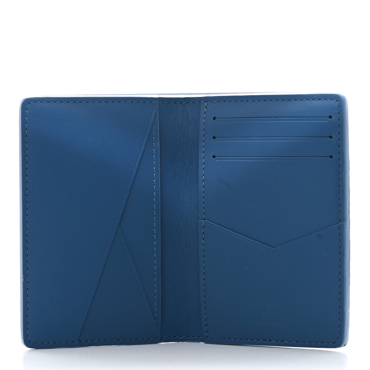 Louis Vuitton Cowhide Monogram Pocket Organizer Denim Blue 4 of 5