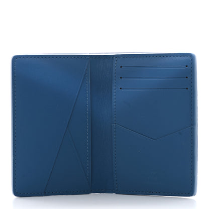 Louis Vuitton Cowhide Monogram Pocket Organizer Denim Blue 4 of 5