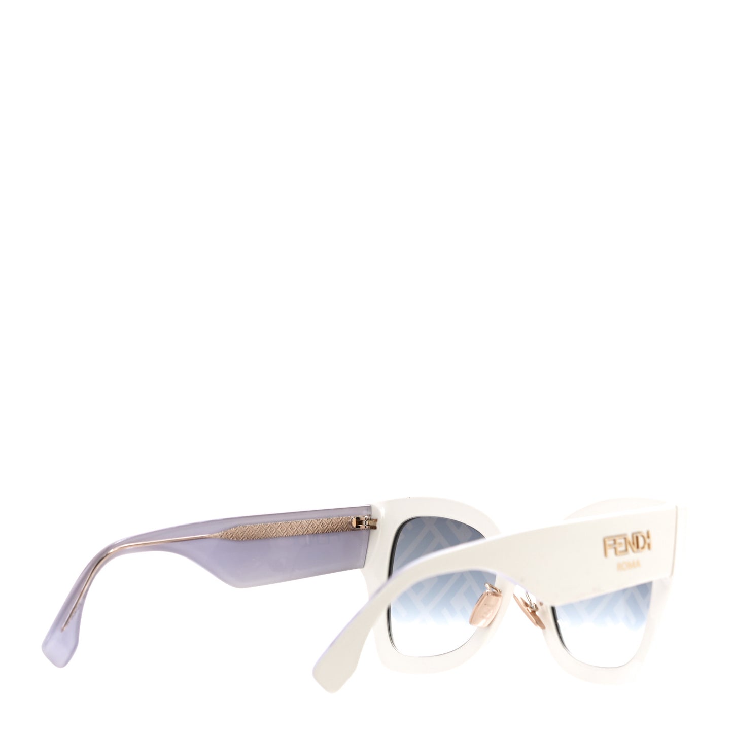 Acetate FF Sunglasses FF 0434/G/S White Gold