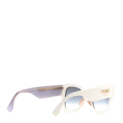 Fendi Acetate FF Sunglasses FF 0434/G/S White Gold 3 of 8