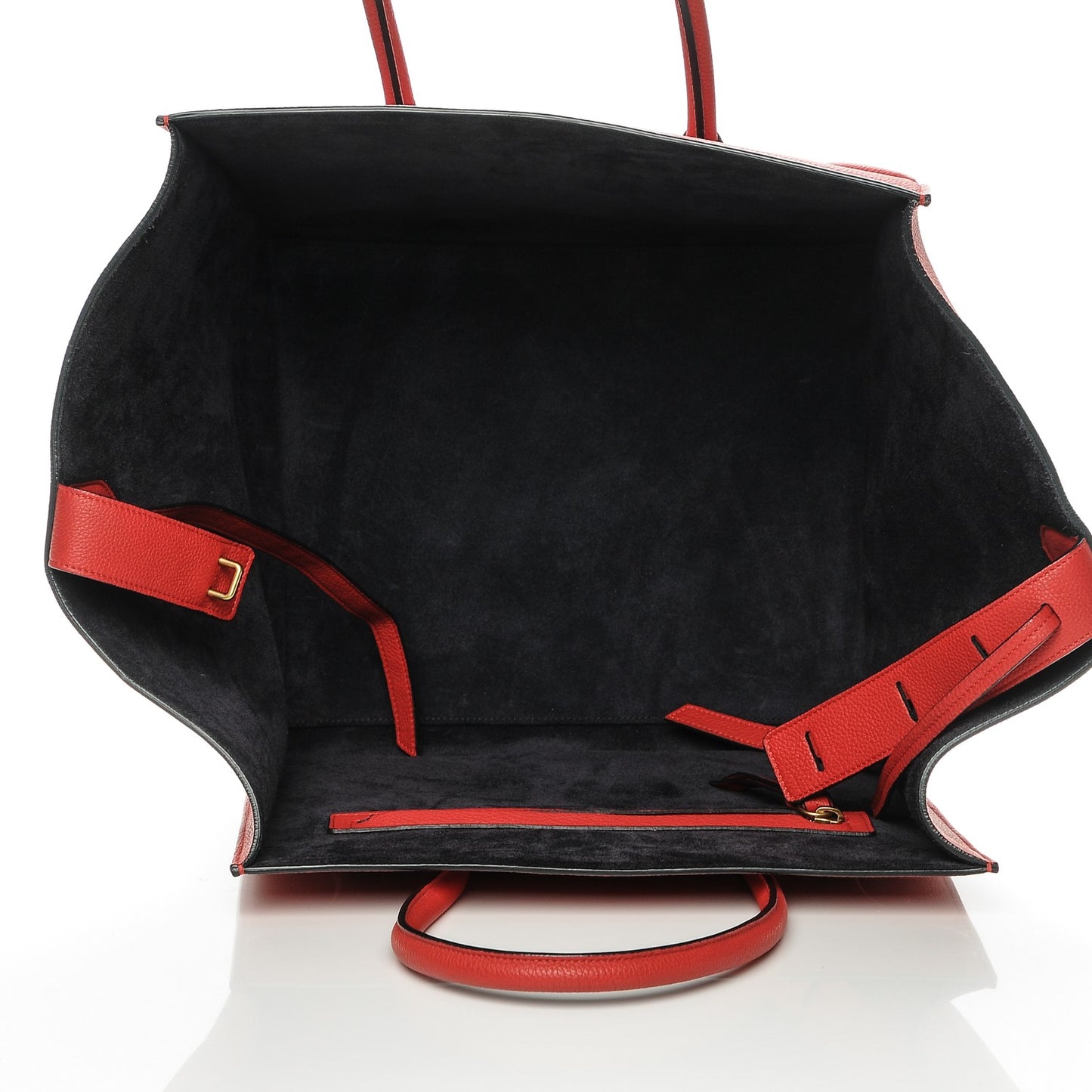 Baby Grained Calfskin Medium Phantom Luggage Carmin