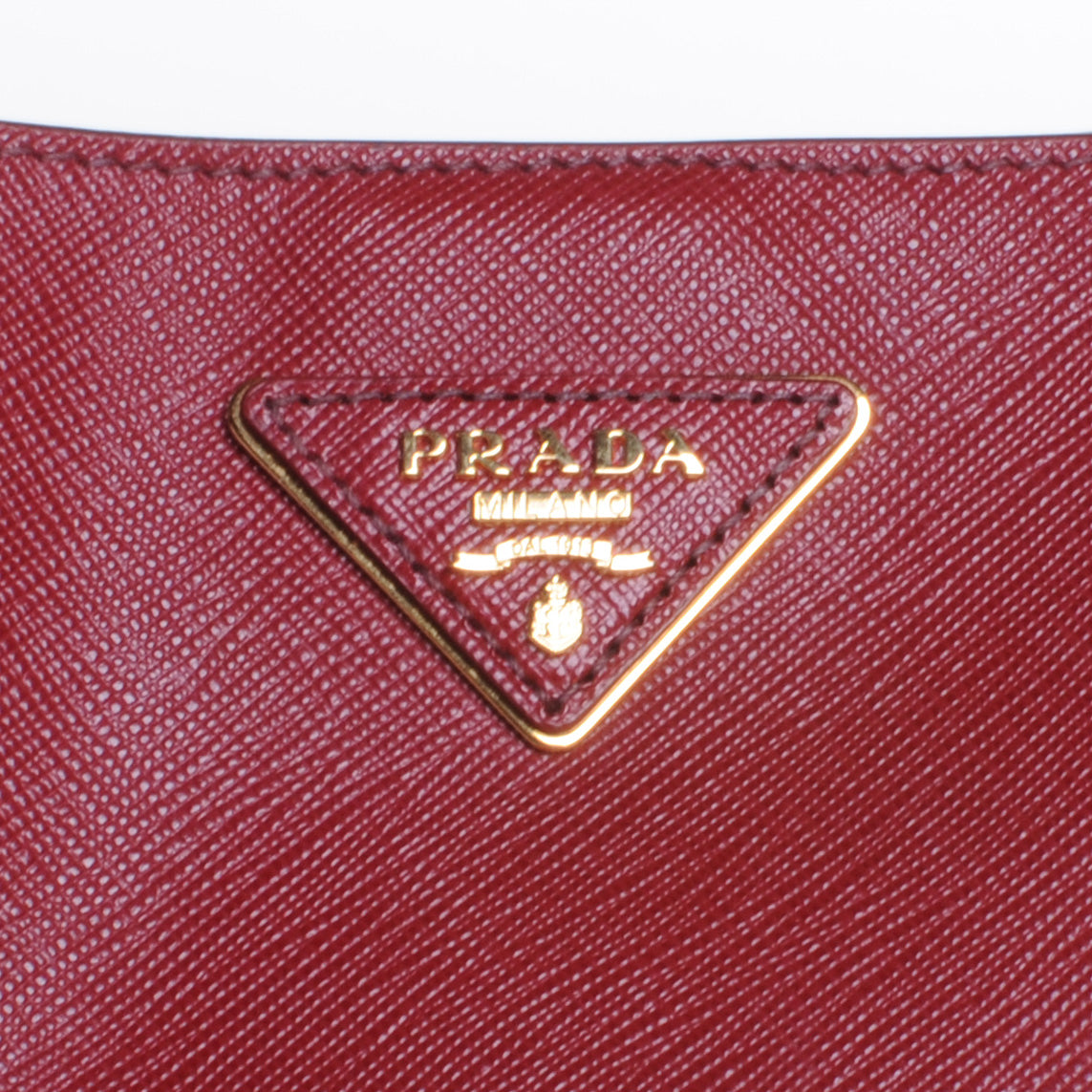 Prada Saffiano Lux Tote Fuoco 3 of 8