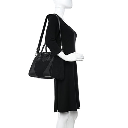 Givenchy Calfskin Suede Brogue Small Antigona Black 2 of 11