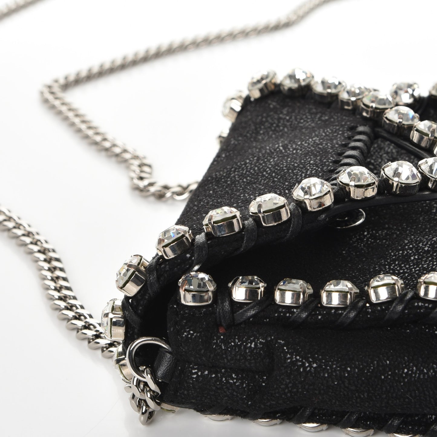 Shaggy Deer Tiny Falabella Crystal Crossbody Black