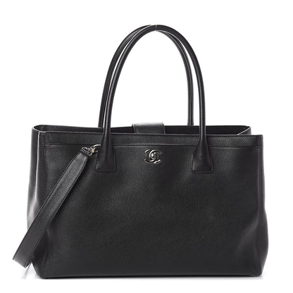 Chanel Calfskin Cerf Executive Shopper Tote Black 1 of 8