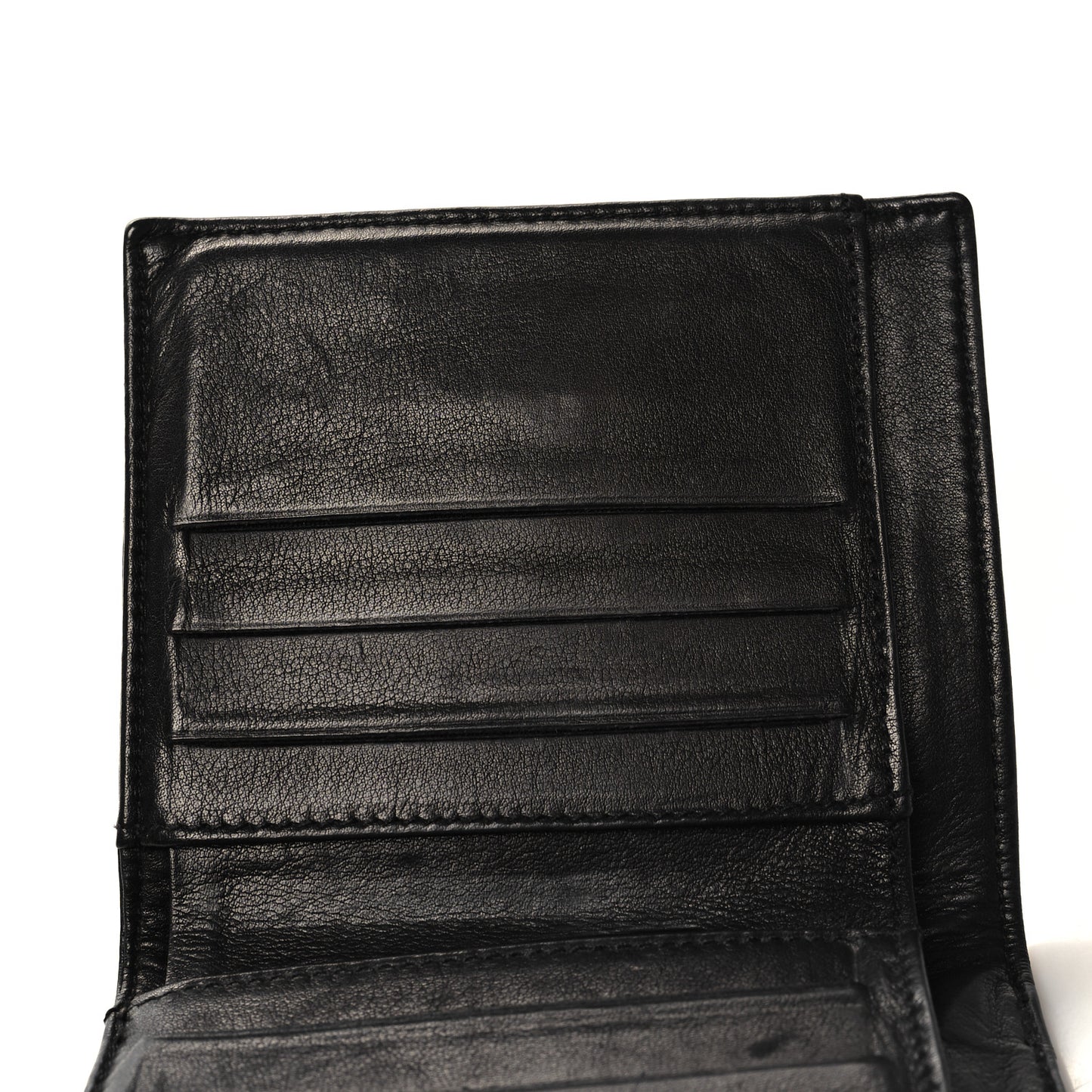 Caviar Timeless CC Compact French Wallet Black